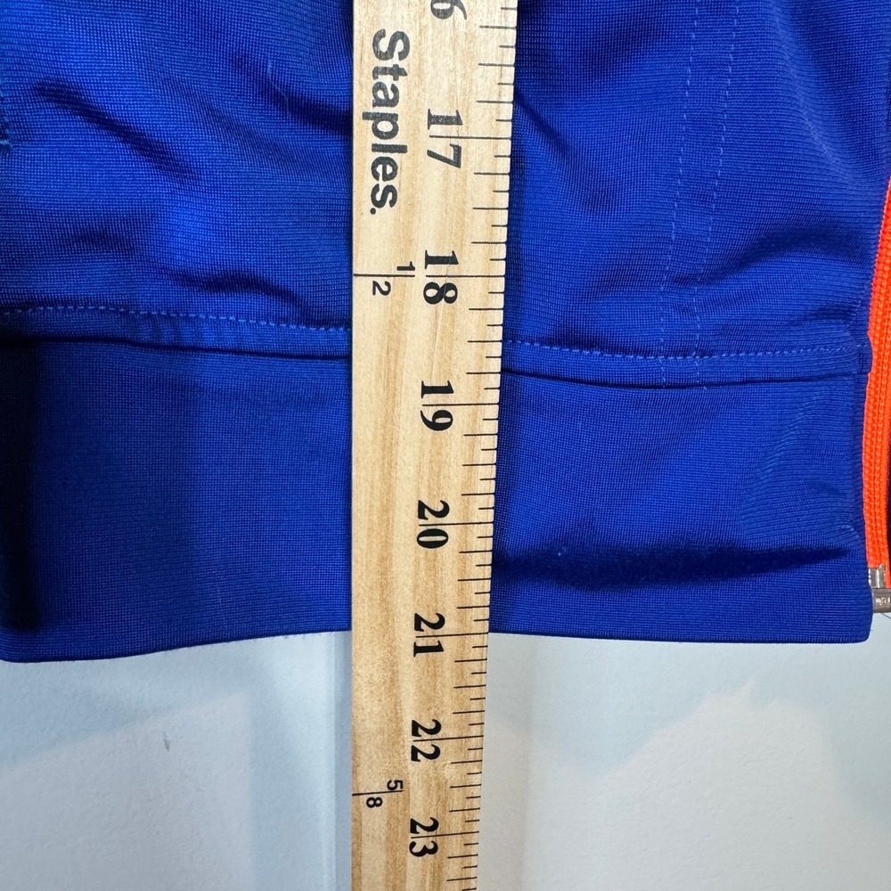 Under‎ Armour Boys Track Jacket Blue Grey Orange Full Zip YSM Small Sportswear - Picture 6 of 8